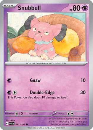Snubbull (087/197) - SOF  - Common - Reverse Holofoil