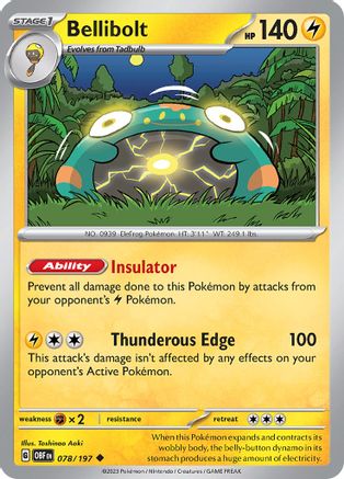 Bellibolt (078/197) - SOF  - Uncommon