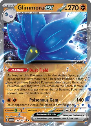 Glimmora ex (123/197) - SOF  - Double Rare - Holofoil