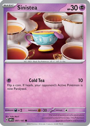 Sinistea (097/197) - SOF  - Common - Reverse Holofoil
