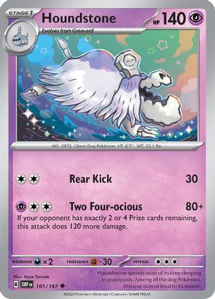 Houndstone (101/197) - SOF  - Uncommon - Reverse Holofoil