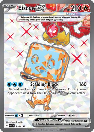Eiscue ex (210/197) - SOF  - Ultra Rare - Holofoil