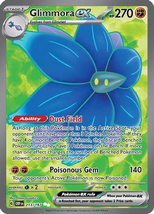Glimmora ex (213/197) - SOF  - Ultra Rare - Holofoil