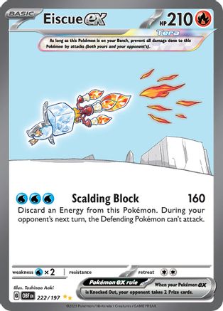 Eiscue ex (222/197) - SOF  - Special Illustration Rare - Holofoil