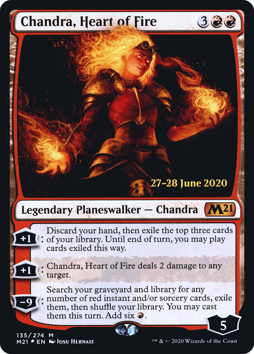 Chandra, Heart of Fire (PRE-135S) - mythic - Foil
