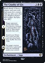 The Cruelty of Gix (PRE-87S) - rare - Foil