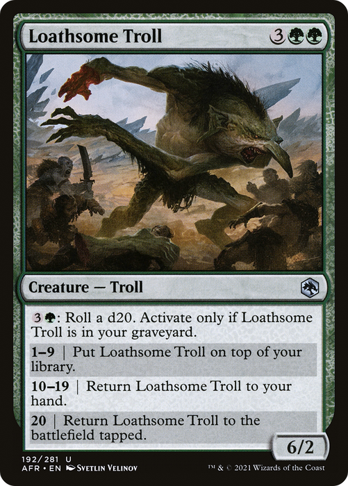 Loathsome Troll (AFR-192) - uncommon