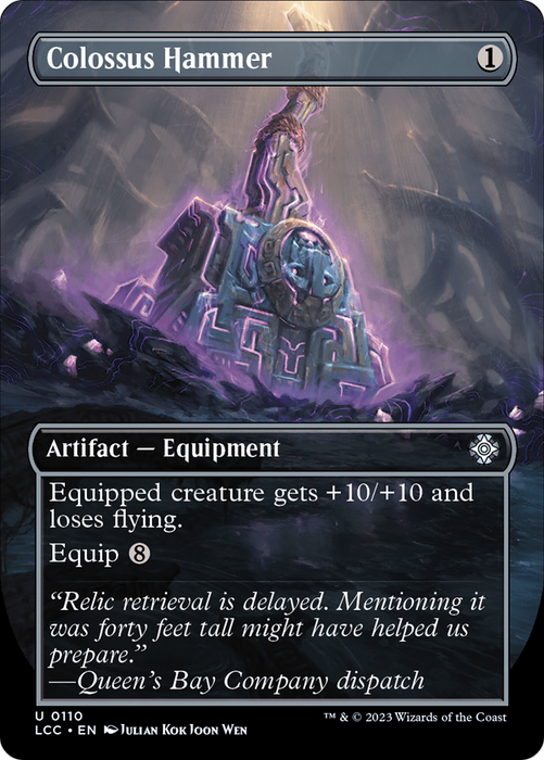Colossus Hammer (LCC-110) - uncommon (Borderless) - Foil