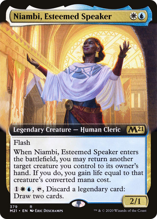 Niambi, Esteemed Speaker (M21-379) - rare: (Extended Art)