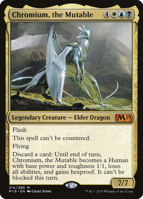 Chromium, the Mutable (M19-214) - mythic