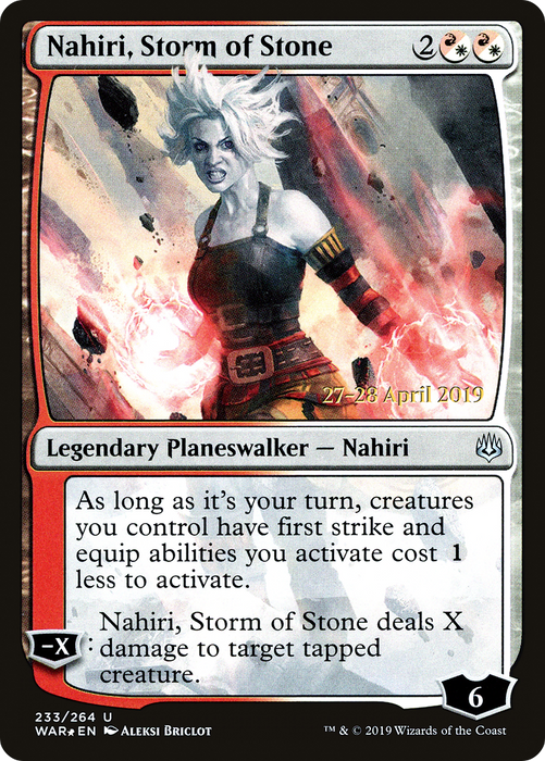 Nahiri, Storm of Stone (PRE-233S) - uncommon - Foil