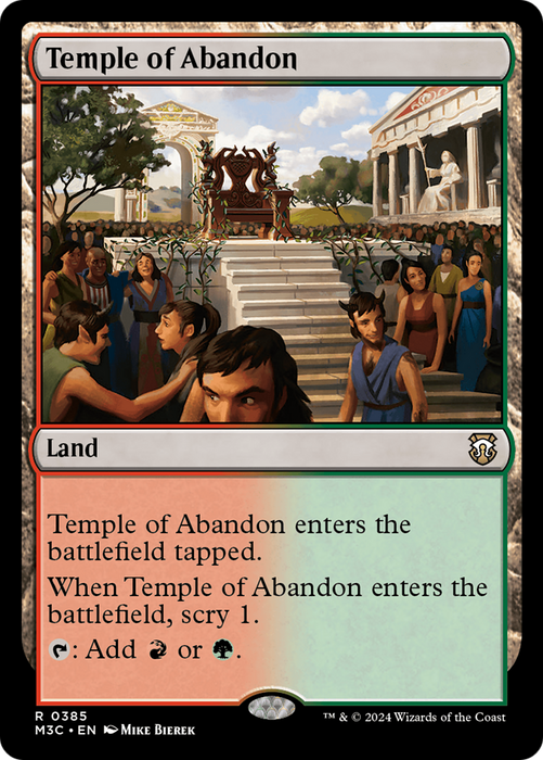 Temple of Abandon (M3C-385) - rare - Foil