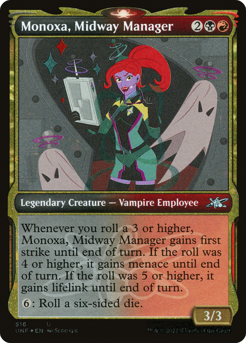 Monoxa, Midway Manager (UNF-516) - uncommon: (Showcase) - Foil