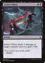 Sorin's Thirst (WAR-104) - common