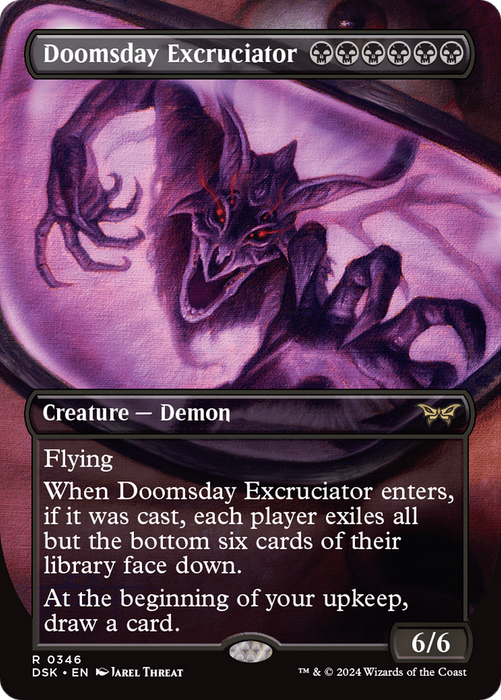 Doomsday Excruciator (DSK-346) - rare (Borderless) - Foil