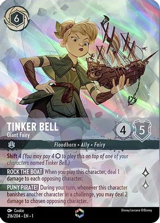 Tinker Bell - Giant Fairy (Enchanted) (216/204) - Enchanted - Holofoil