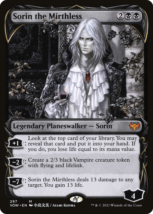 Sorin the Mirthless (VOW-297) - mythic: (Showcase) - Foil