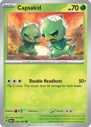 Capsakid (024/197) - SOF  - Common - Reverse Holofoil