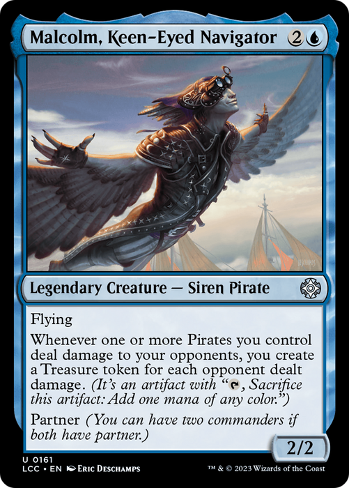 Malcolm, Keen-Eyed Navigator (LCC-161) - uncommon