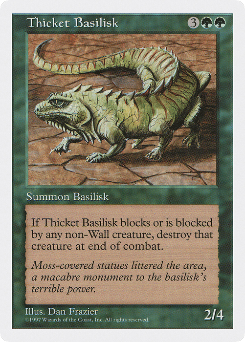 Thicket Basilisk (5ED-331) - uncommon
