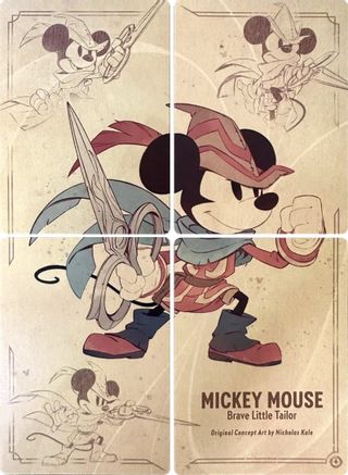Mickey Mouse - Brave Little Tailor Puzzle Insert (Set of 4)  - TFC - None