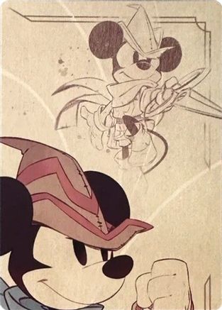 Mickey Mouse - Brave Little Tailor Puzzle Insert (Top Right)  - TFC - None