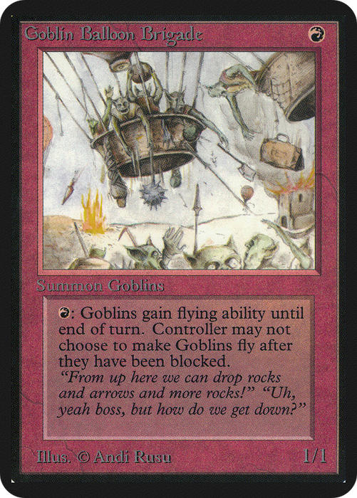 Goblin Balloon Brigade (LEA-153) - uncommon