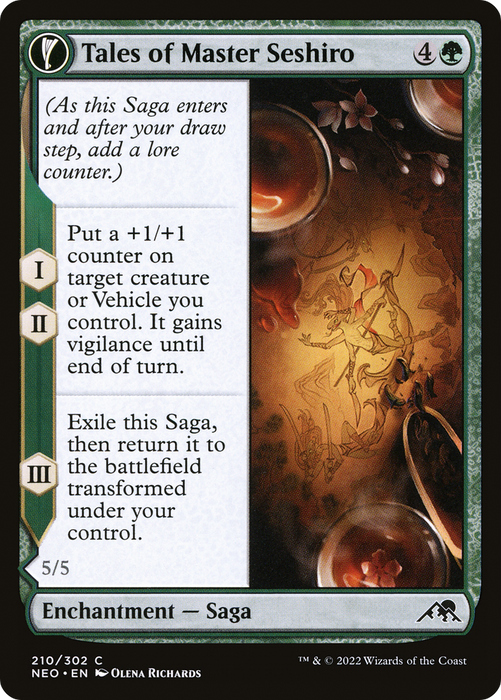 Tales of Master Seshiro // Seshiro's Living Legacy (NEO-210) - common: (fandfc, enchantment)