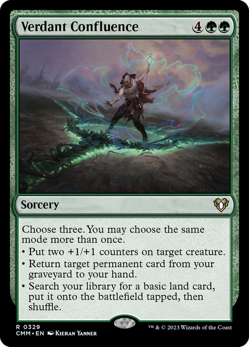 Verdant Confluence (CMM-329) - rare - Foil