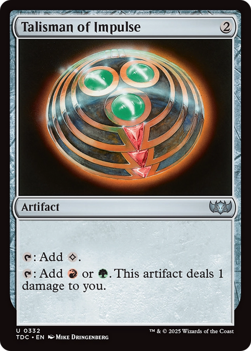 Talisman of Impulse (TDC-332) - uncommon