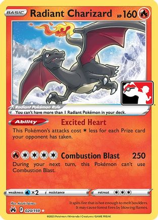 Radiant Charizard (020) - PPSC  - Radiant Rare - Holofoil
