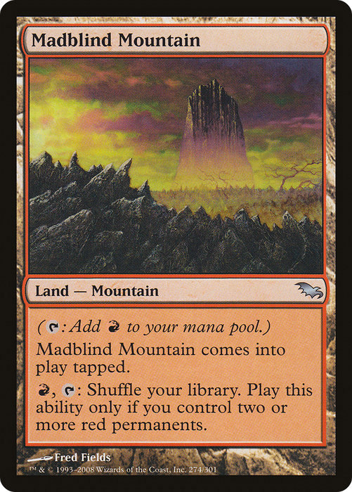 Madblind Mountain (SHM-274) - uncommon - Foil