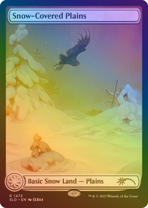 Snow-Covered Plains (SLD-1473★) - rare: (Full Art) - Foil
