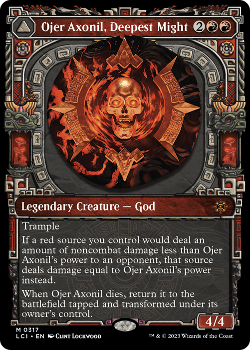 Ojer Axonil, Deepest Might // Temple of Power (LCI-317) - mythic: (Showcase) - Foil