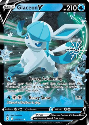 Glaceon V (040/203) - MCP  - Ultra Rare - Holofoil