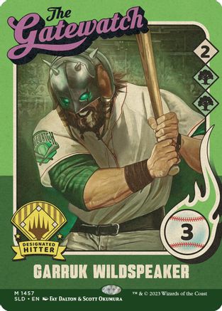 Garruk Wildspeaker // Garruk Wildspeaker (SLD-1457) - mythic: (Full Art) (Borderless)