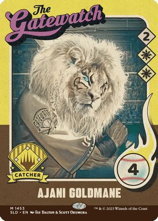 Ajani Goldmane // Ajani Goldmane (SLD-1453) - mythic: (Full Art) (Borderless) - Foil