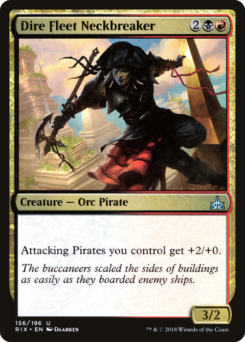 Dire Fleet Neckbreaker (RIX-156) - uncommon - Foil