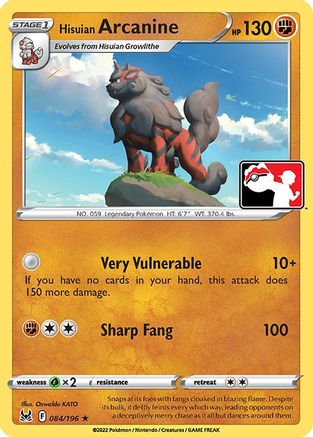 Hisuian Arcanine (084) - PPSC  - Rare