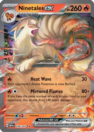 Ninetales ex (038/165) - SSV1  - Double Rare - Holofoil