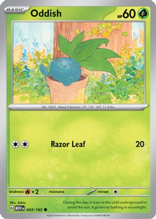 Oddish (043/165) - SSV1  - Common