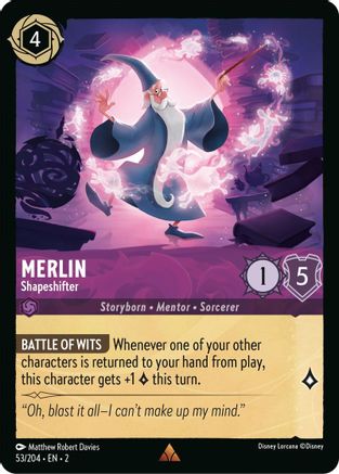 Merlin - Shapeshifter (53/204) - Rare - Cold Foil