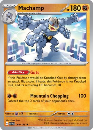 Machamp (068/165) - SSV1  - Rare - Holofoil