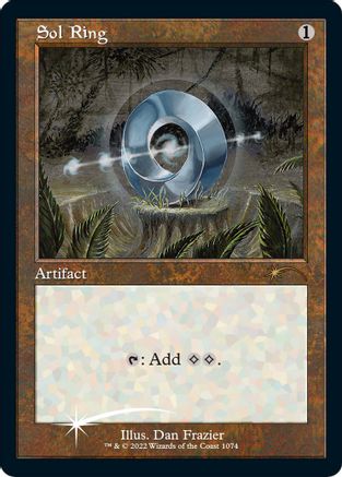Sol Ring (Retro Frame) (Foil Etched) (SLD-1074) - rare - Foil