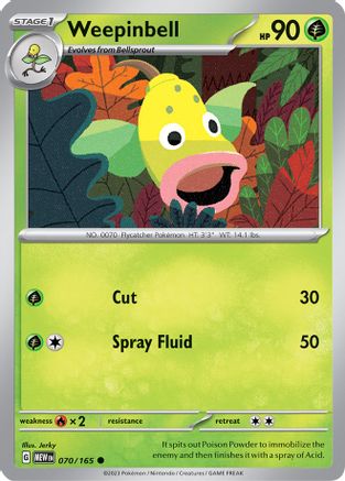 Weepinbell (070/165) - SSV1  - Common - Reverse Holofoil