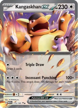 Kangaskhan ex (115/165) - SSV1  - Double Rare - Holofoil