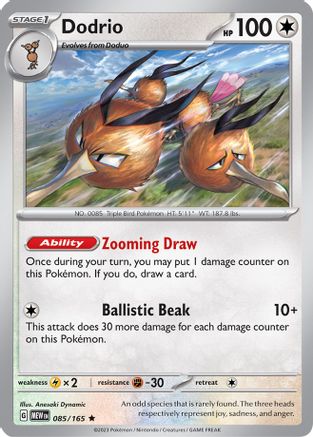 Dodrio (085/165) - SSV1  - Rare - Holofoil