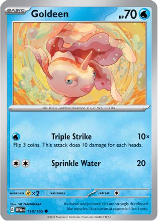 Goldeen (118/165) - SSV1  - Common - Reverse Holofoil