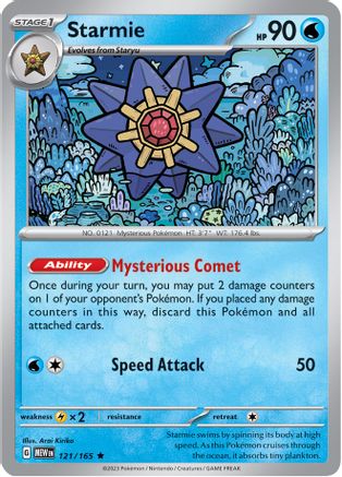 Starmie (121/165) - SSV1  - Rare - Holofoil