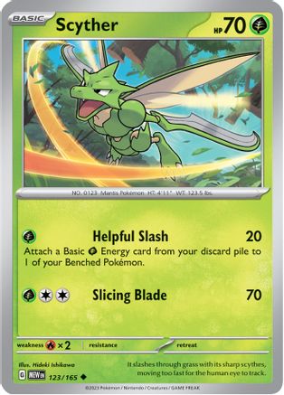 Scyther (123/165) - SSV1  - Uncommon - Reverse Holofoil